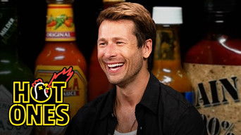 Glen Powell Needs a Wingman While Eating Spicy Wings